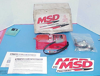 New MSD Pro Mag Magneto 12 Amp Ignition Box / Points & Coil Assembly #8106