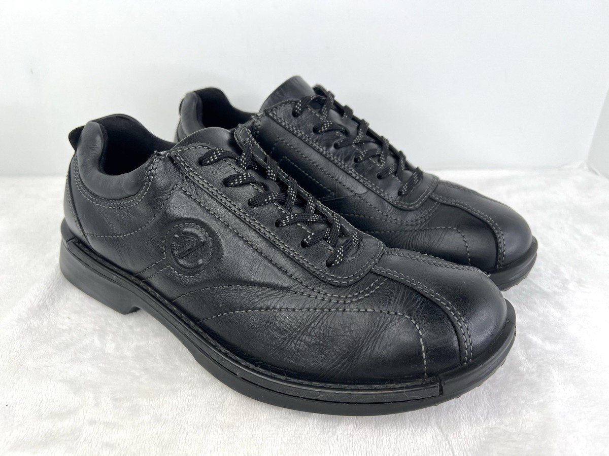 ECCO Neoflexor Black Leather Bicycle Toe Light Oxfords Shoes Mens 41 US 7-7.5 View 3