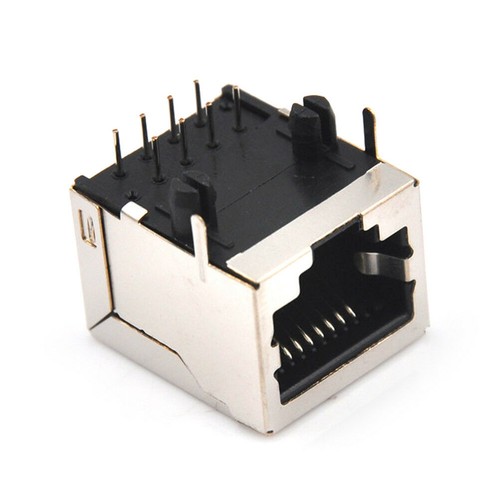10Pack RJ45 8P8C Single Network Port Female Socket PCB Head Solder Connectors C - Afbeelding 10 van 13