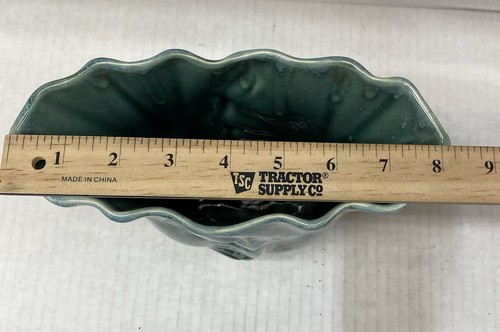 Vintage McCoy Keramik #732 USA Tulpenvase grüne Tropfglasur - Bild 7 von 11