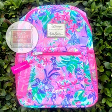 Disney Lilly Pulitzer Dreamin Minnie Mouse & Daisy Duck Large Backpack - NEW