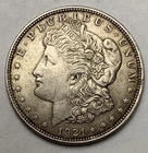 1921 Morgan Silver Dollar $1 Coin Silver Business Strike Circulated Uncertified