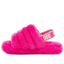 Big Kid's and Little Kid's UGG Fluff Yeah Slide Rock Rose 1098494K-RCR 