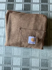 🪓 Carhartt Men's Workwear Pocket Short Sleeve Shirt - Brick Brown XL Loose Fit