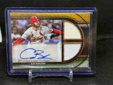 2025 Topps Museum Alec Burleson SignatureSwatches DUAL RELIC Auto /99 Cardinals