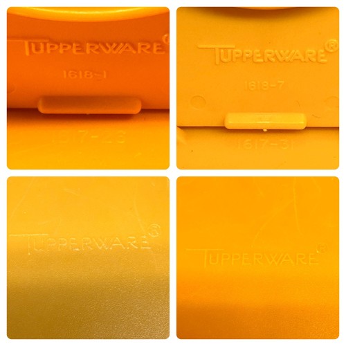 Vintage Tupperware 11" hoch 2,9 l Vorratsbehälter x 2 und Deckel Made in Belgium - Bild 13 von 24