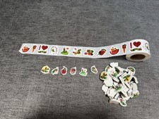 The Very Hungry Caterpillar Eric Carle Sticker Roll New 100 /Erasers 30 NEW