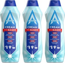 Astonish Multi-Purpose Cream Cleaner with Bleach, 3 x 500ml 7.89 per litre