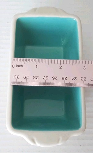 Pioneer Woman Set of 2 Ceramic Mini Loaf Bread Pans - Picture 6 of 8