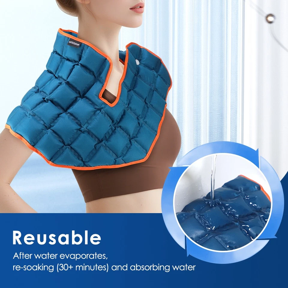 Reusable Hot Cold Gel Ice Pack and Wrap for Neck Cervical & Shoulder Pain Relief - Image 4 of 4