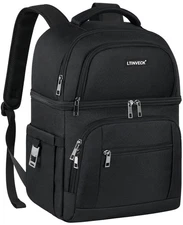 Cooler Backpack,Insulated Backpack Cooler Leakproof Double Deck Cooler Bag