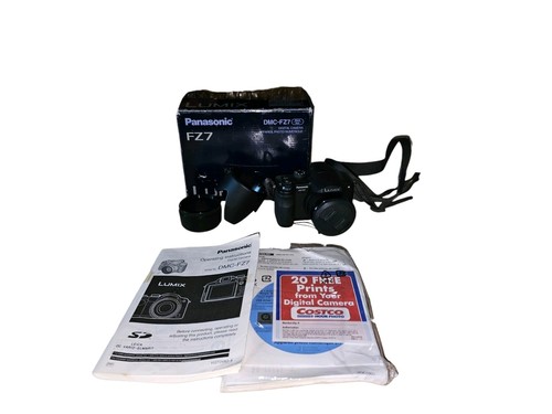 Panasonic LUMIX DMC-FZ7 6.0MP Digitalkamera - Schwarz ungetestet ohne Akku