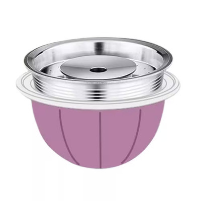 Purple Finish Filter Stainless Steel Metal Coffee Capsule Pod Holder (1-Coffee P