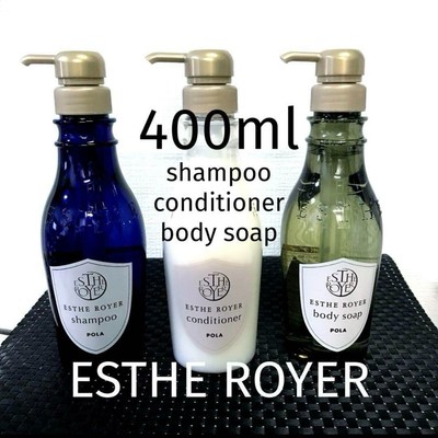 POLA ESTHE ROYER Shampoo Treatment Body Soap 3 Set Spa Hotel Care Japan New