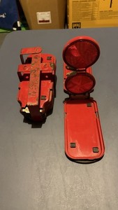 Vintage Red Globe Traffic Hazard Reflectors - Set Of 3