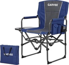 Folding Oversized Director Chair w/ Side Table 400 lbs Capacity Outdoor Camping
