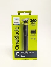 Philips Norelco OneBlade 360 Face Hybrid Rechargeable Electric Trimmer QP2724/70