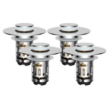 Universal Bathroom Sink Stopper Drain Filter Wash Basin Core Bounce Pop Up Plug