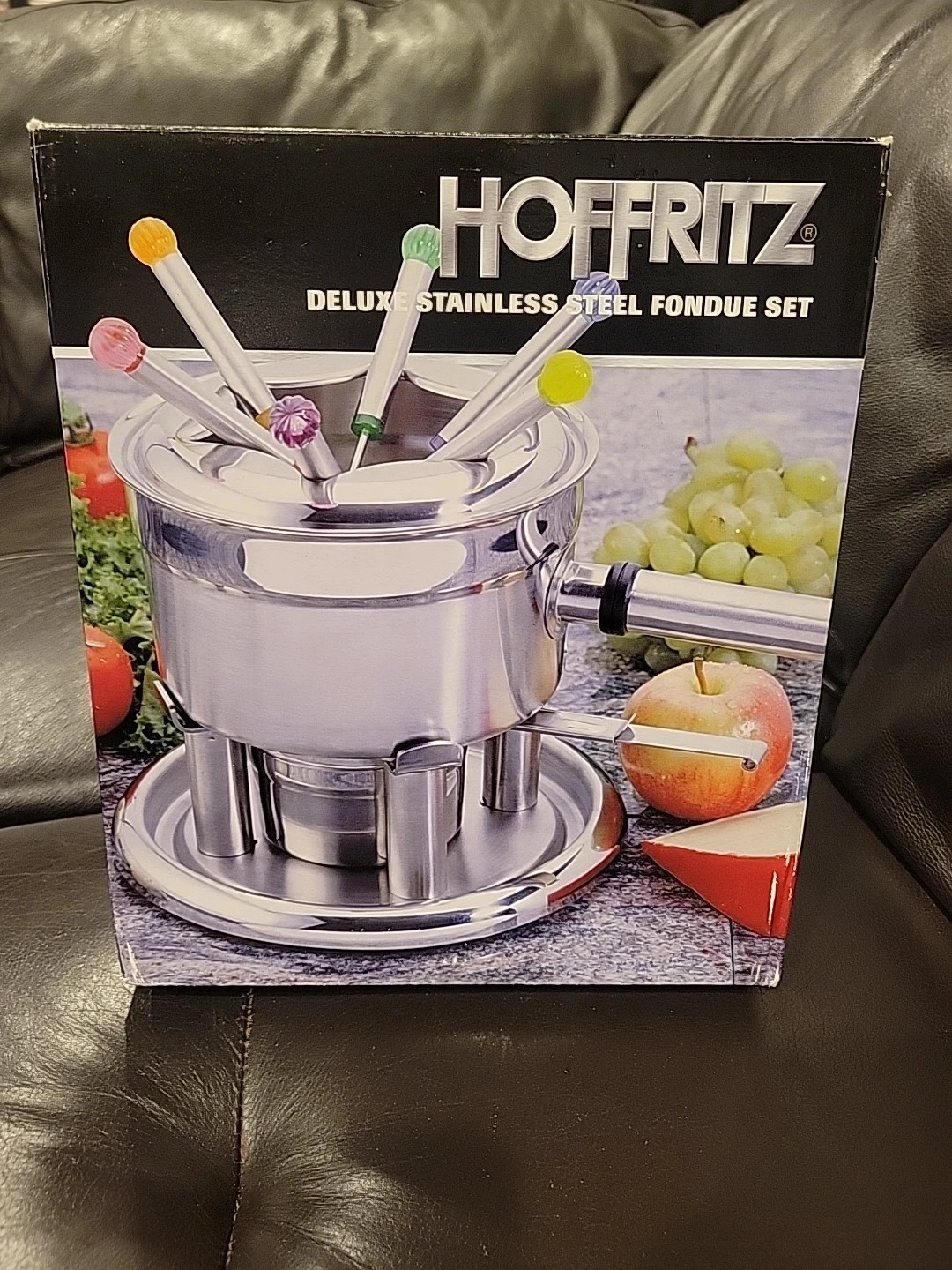 BRAND NEW NIB 🔥 Fondue Set Hoffritz Deluxe 18/8 Stainless Steel 6-Forks
Opens in a new window or ta