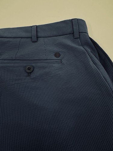 NWT Peter Millar Crown Crafted Matlock Seersucker Golf Shorts Navy Blue 38 $130 - Picture 10 of 11