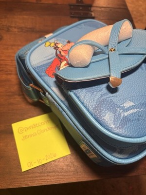Wondapop Disney Goofy and Pluto Small Blue Crossbody Character Theme Purse