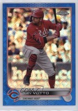 2022 Topps Chrome Logofractor Edition Blue Refractor 67/150 Joey Votto #59 0lq5