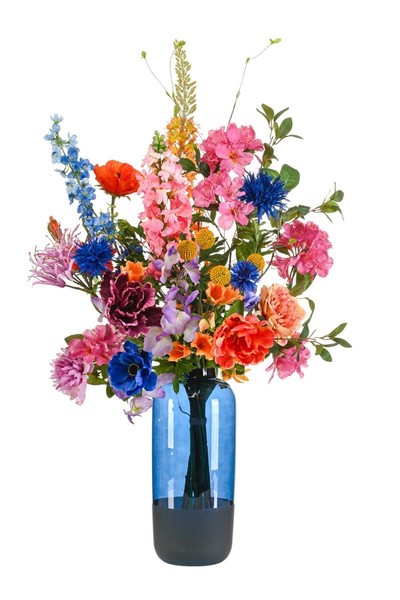 Artplants Unechter Blumenstrauß Feme, Bunt, 105Cm, Ø65Cm-image