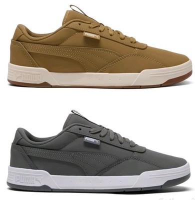 PUMA Skate C Buck Lace Up  Mens Beige/Gray Sneakers Athletic Shoes New With Box!