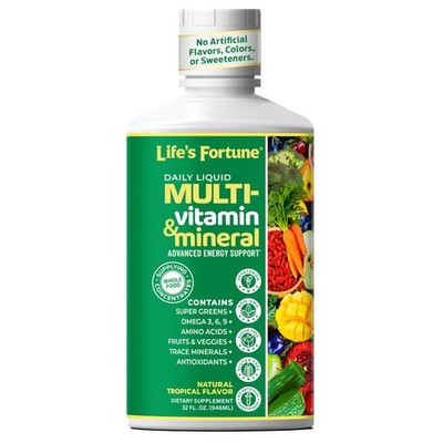 Life s Fortune Liquid Multivitamin for Adults and Seniors   Fast Absorption V...
