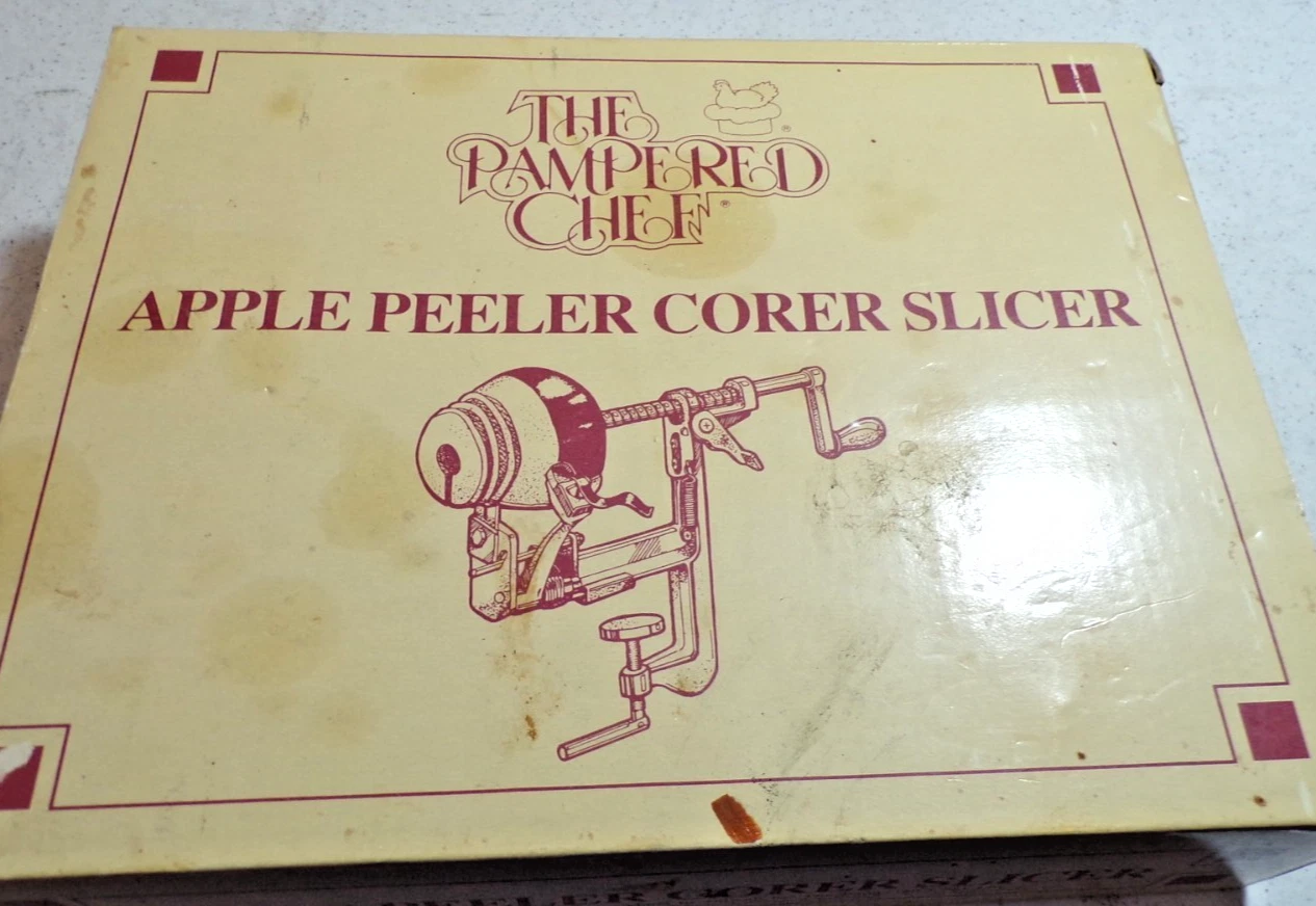 THE PAMPERED CHEF APPLE PEELER CORER SLICER EUC 1996 PURCHASE INVOICE
Opens in a new window or tab