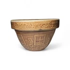 Mccoy Girl With Watering Can Brown 5" Vintage Nesting Bowl - 166 USA Made