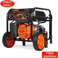 Portable Gasoline Generator 5,600-Watt 7.5 hp Emergency Use Campsite Job Site