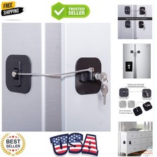Refrigerator Lock, with Keys,Freezer Lock and Refrigerator Lock for Child Pro...