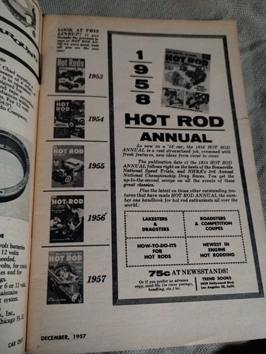 Dez 1957 Auto Handwerk Magazin AUTO BUCH 1950er Atomzeit CRAFT HOTRODS Mid Century - Bild 3 von 14