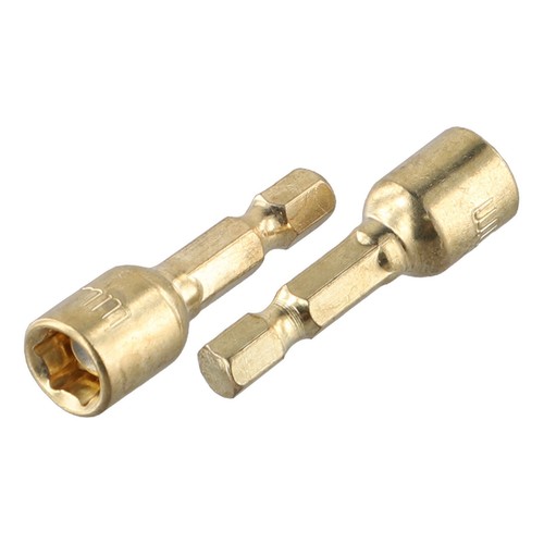 Brand New Socket Adapter Hexagonal Socket Golden Hand Drill Bits Sleeve - Picture 7 of 12