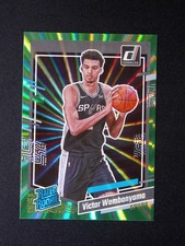 2023-24 Panini Donruss Victor Wembanyama #220 RC Rated Rookie Green Laser
