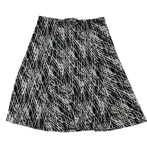 Jones New York Rock A-Linie Medium abstrakt schwarz weiß Stretch Karriere neu 109 $ - Bild 2 von 8