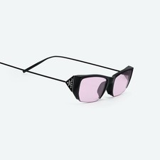 Prada X Gentle Monster 2 M01(v) Black Pink Lens Sunglasses Brand New Authentic