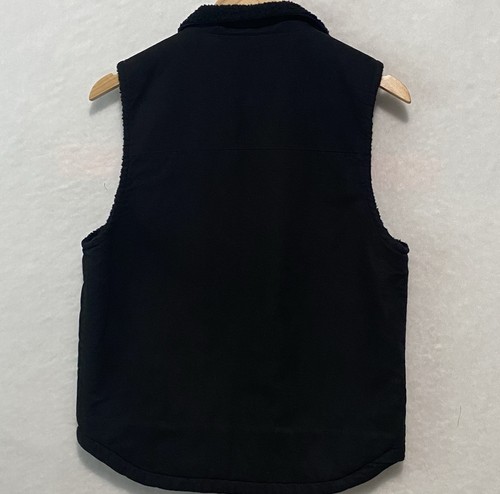 Dickies Men’s Vest Size S/P (34-36) Sherpa Lined Canvas Charcoal - Picture 2 of 10