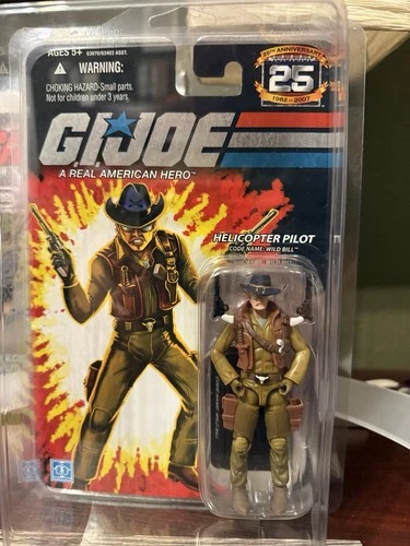 GI Joe 2007 Wild Bill Silver Foil Exclusive with Star ⭐️ Case MOC