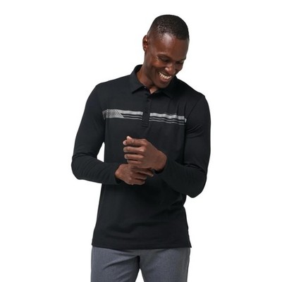 NWT Men s Travis Mathew Course Mapper Heater Long Sleeve Golf Polo Shirt 2XL
