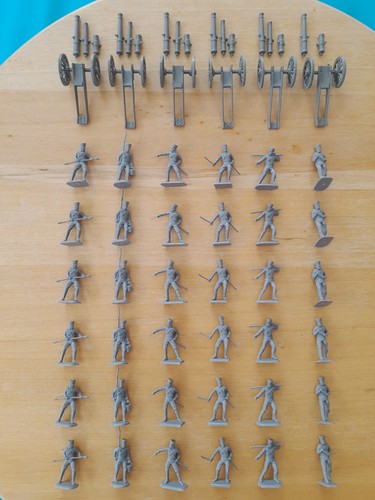 71 pc x HäT 1/72 PRUSSIAN ARTILLERY Napoleonic Waterloo figures set 8007 Bundle