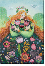 Bead Embroidery Kit DIY "Spring in love" Beaded Needlepoint Craft Set