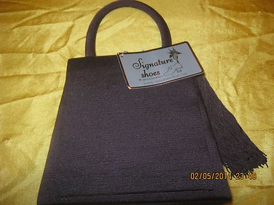 Alfa New Grosgrain purse evening bag Square Flap with tassel shoulder strap Wine