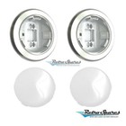 <!--F#f_0-->REAR PILLAR INTERIOR CHROME LIGHT LENSES & BEZELS HOLDEN HK-HT-HG HQ-HZ PAIR<!--F/-->