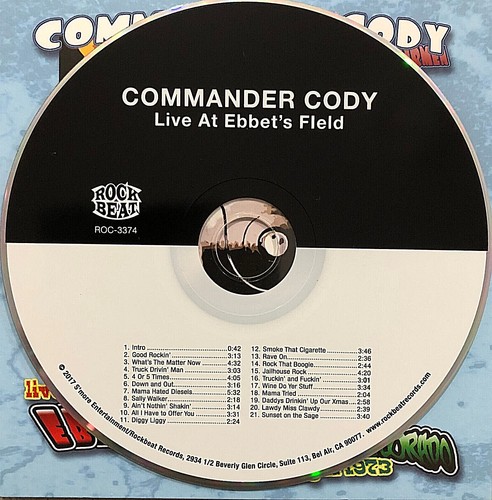 Commander Cody And His Lost Planet Airmen: Live Ebbetts Field - 1973 21 track CD - Picture 4 of 4
