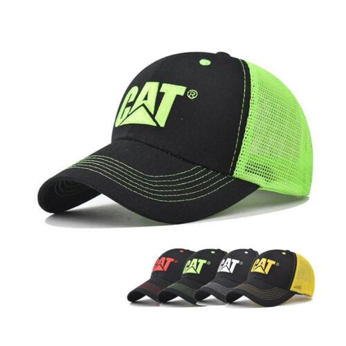 New CAT Letter Embroidery Mesh Hat Women Men Summer Sunscreen Trucker Caps Fashi