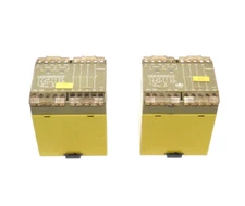 LOT OF 2 PILZ PNOZ 24VDC 3S 1O SAFETY RELAY, 24VDC 3.5VA, 474695