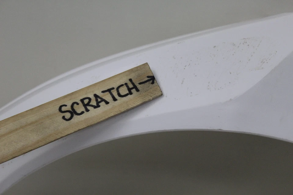  Guardabarros delantero blanco Honda CRF 450R CRF450R 09 Alta OEM Foto 2 de 4