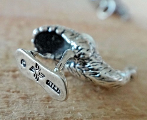 Sterling Silver 3D 20x20mm 4.5 gram Heavy Emu Zoo Animal Charm - Picture 4 of 4